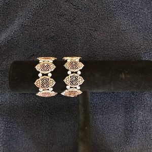 Copper colored bracelets